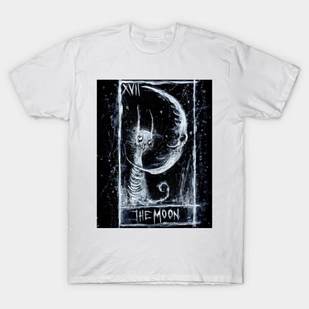 The Moon tarot card art by Gus Fink T-Shirt by Gus Fink studios